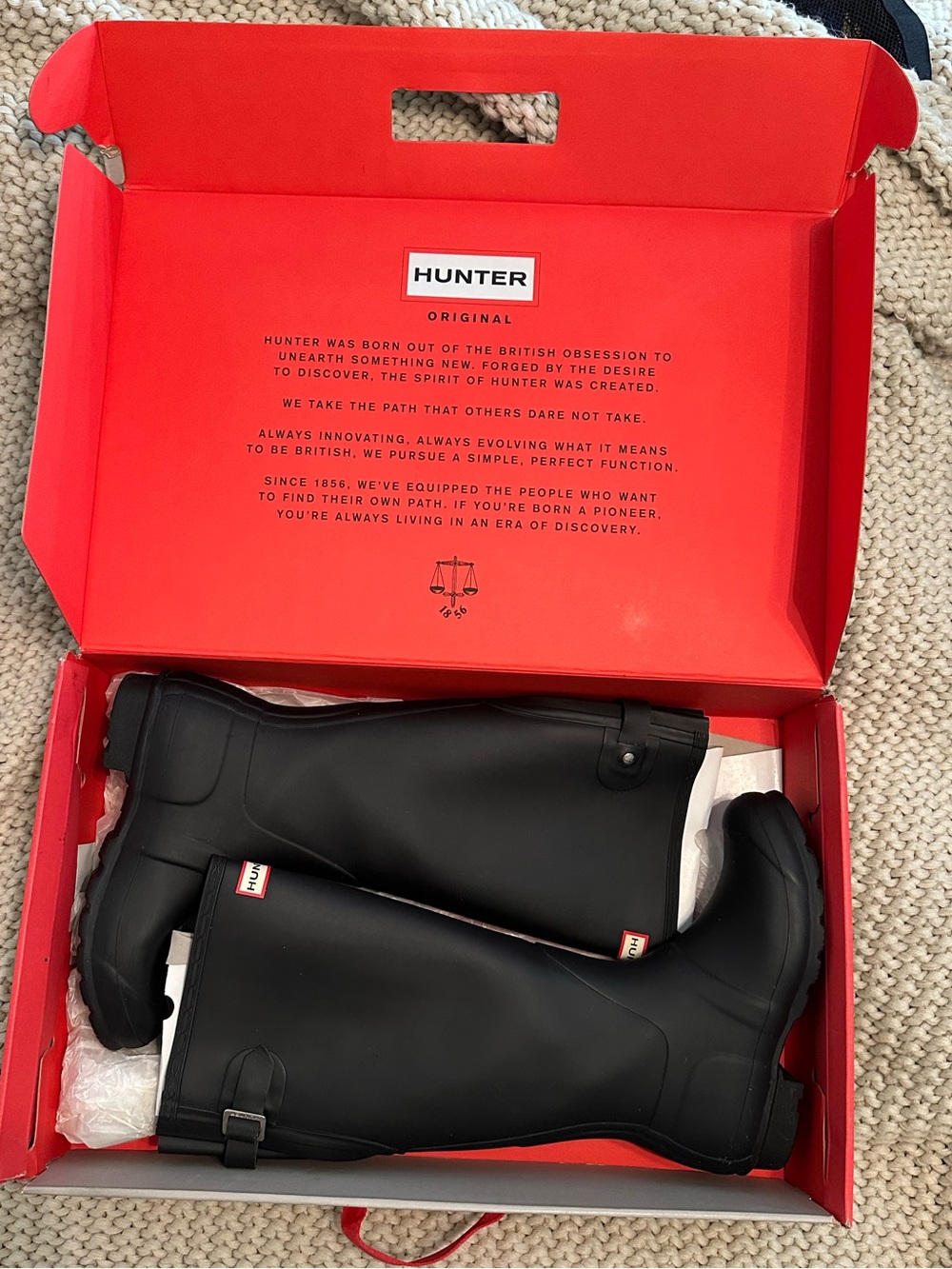 Hunter Black Original Tall Rain Boots